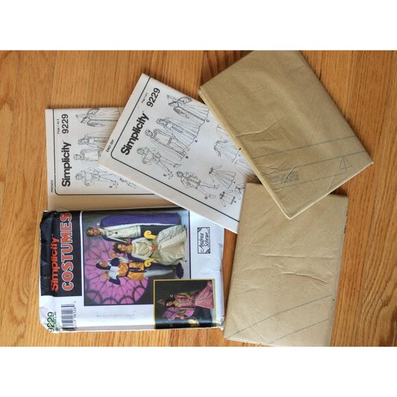 Medieval Costume Pattern His and Hers Size L XL UNCUT Simplicity 9229 8286 - Picture 6 of 7